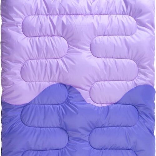 Sleeping Bag - Double Camping Sleeping Bags 2 Person for Adults Kids Boys Girls for Hiking Backpacking - Warm Cold Weather Lightweight Portable with Compression Bag for Indoors Outdoors Activities